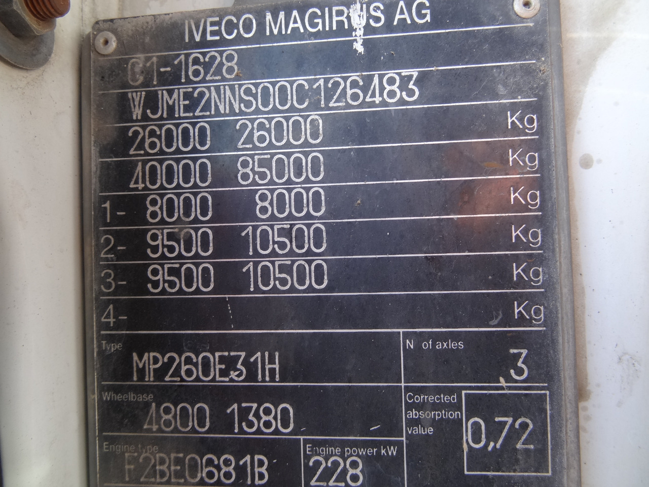 Iveco EuroTrakker 260E31 6X4 Palfinger 36002 - Kravas auto ar manipulatoru, Bortu kravas automašīna/ Platforma: foto 3 Iveco EuroTrakker 260E31 6X4 Palfinger 36002 - Kravas auto ar manipulatoru, Bortu kravas automašīna/ Platforma: foto 3