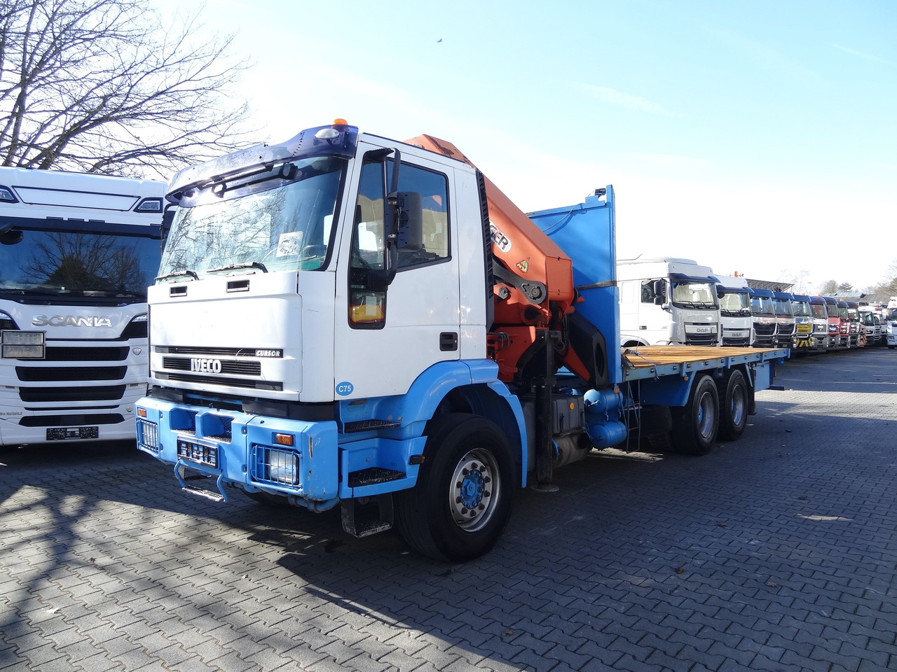 Kravas auto ar manipulatoru, Bortu kravas automašīna/ Platforma Iveco EuroTrakker 260E31 6X4 Palfinger 36002: foto 8