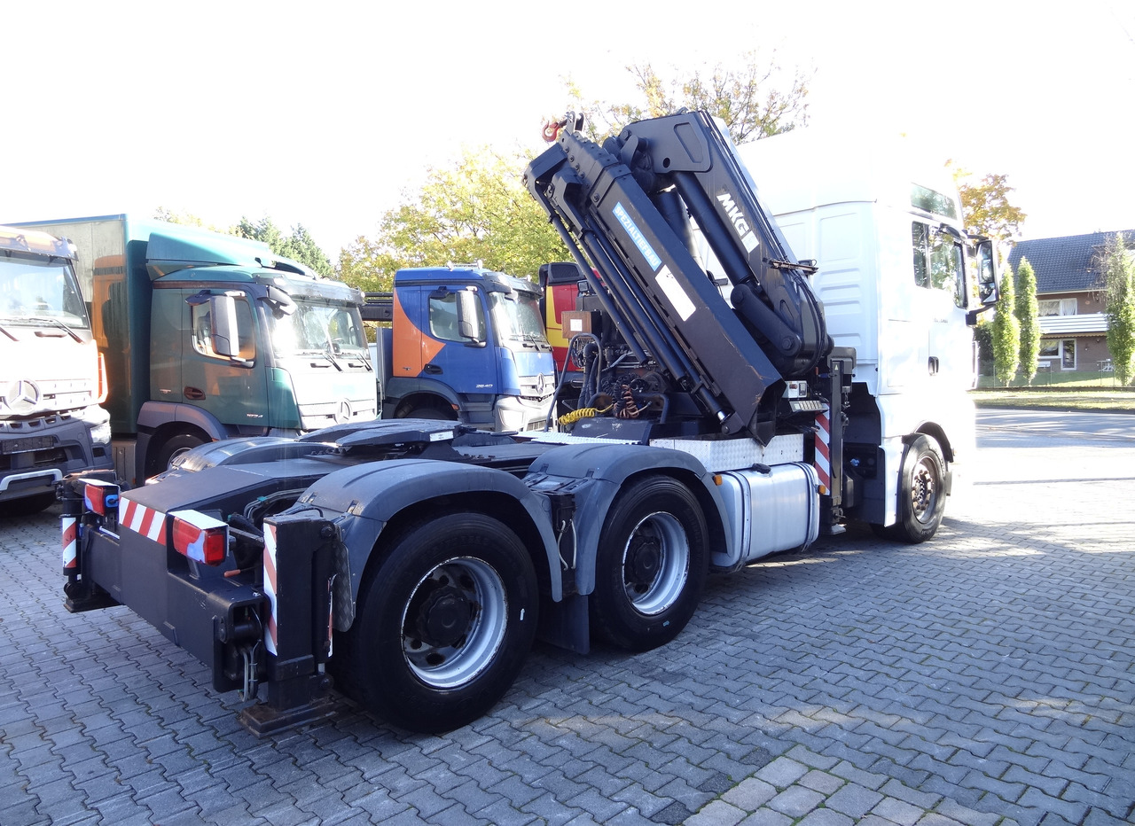 Kravas auto ar manipulatoru, Vilcējs MAN TGX 33.480 6X4 Kran MKG 381 bis 20 Meter: foto 14