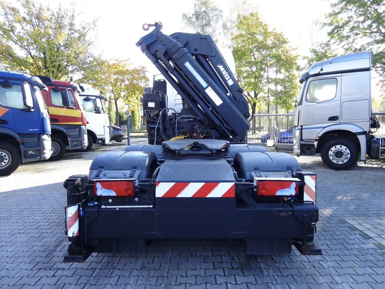 Kravas auto ar manipulatoru, Vilcējs MAN TGX 33.480 6X4 Kran MKG 381 bis 20 Meter: foto 15