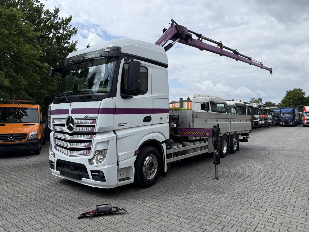 Mercedes-Benz Actros 2545 6X2 HIAB 166 bis 19 Meter - Bortu kravas automašīna/ Platforma, Kravas auto ar manipulatoru: foto 1 Mercedes-Benz Actros 2545 6X2 HIAB 166 bis 19 Meter - Bortu kravas automašīna/ Platforma, Kravas auto ar manipulatoru: foto 1