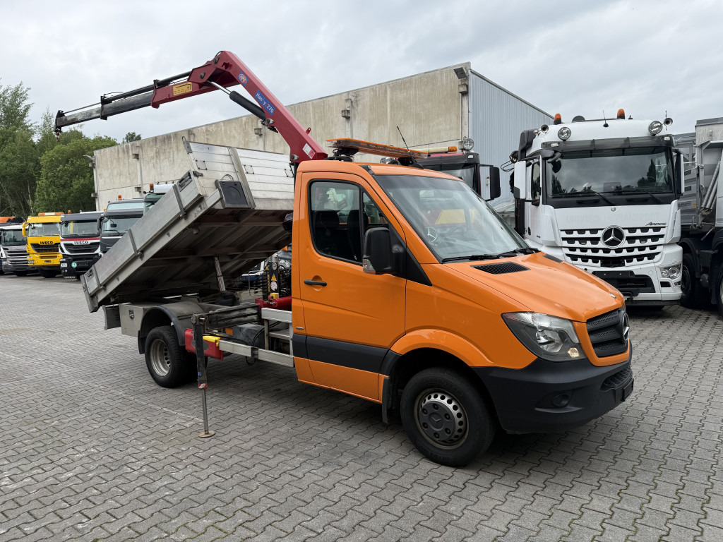 Mercedes-Benz Sprinter 516 Kipper mit Kran HMF 270 - Komercauto pašizgāzējs: foto 2 Mercedes-Benz Sprinter 516 Kipper mit Kran HMF 270 - Komercauto pašizgāzējs: foto 2