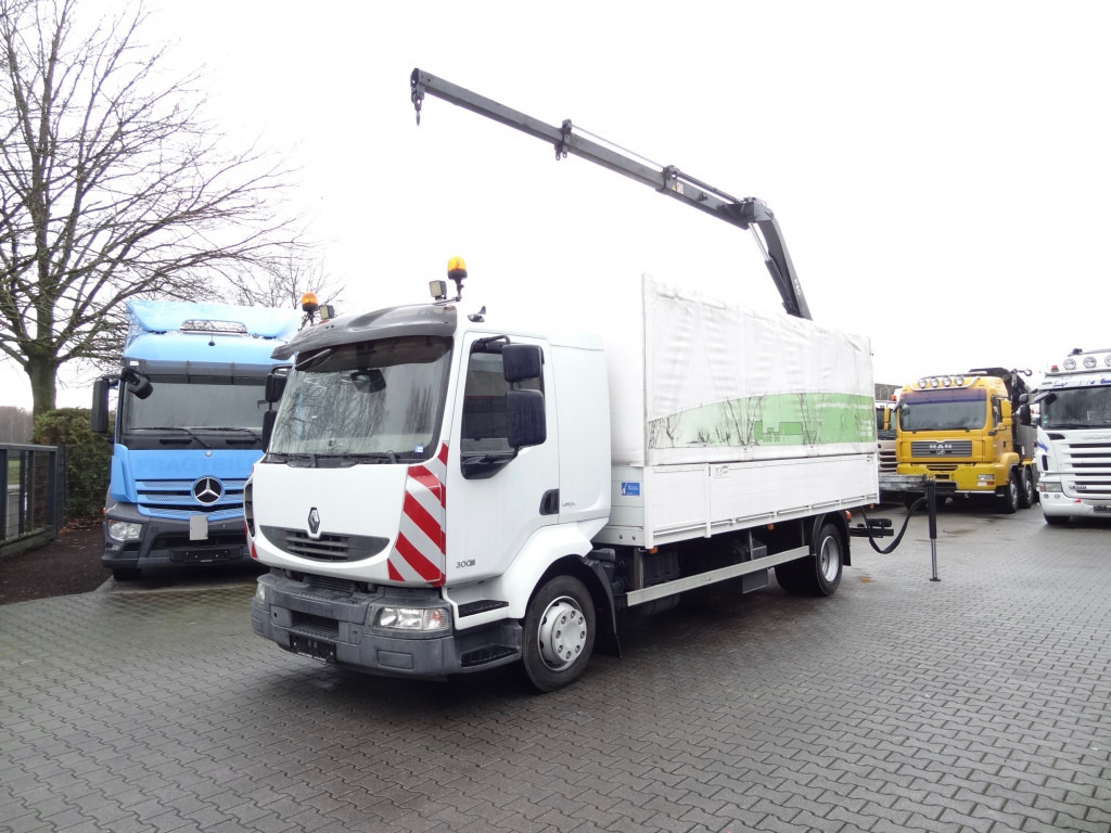 Renault Midlum 300.12 Fassi F80 - Kravas auto ar manipulatoru, Bortu kravas automašīna/ Platforma: foto 1 Renault Midlum 300.12 Fassi F80 - Kravas auto ar manipulatoru, Bortu kravas automašīna/ Platforma: foto 1