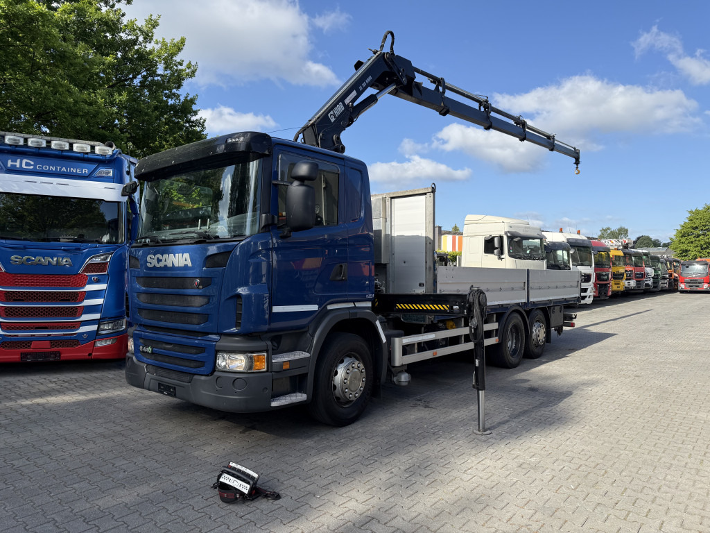 Scania G440 6X2*4 HIAB 166 bis 16.50 Meter - Kravas auto ar manipulatoru, Bortu kravas automašīna/ Platforma: foto 1 Scania G440 6X2*4 HIAB 166 bis 16.50 Meter - Kravas auto ar manipulatoru, Bortu kravas automašīna/ Platforma: foto 1