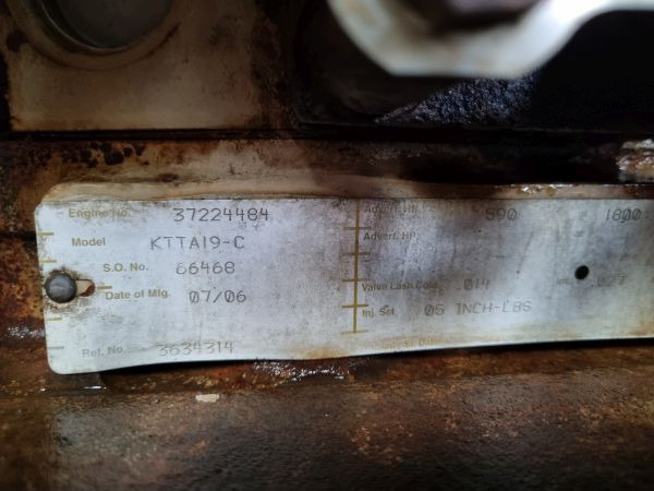 Cummins KTTA19-C Engine - Dzinējs - Celtniecības tehnika: foto 5 Cummins KTTA19-C Engine - Dzinējs - Celtniecības tehnika: foto 5