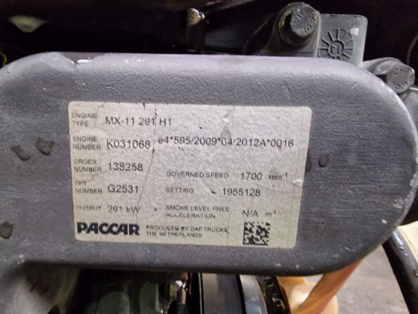 DAF MX-11 291 H1 Engine (Truck) - Dzinējs - Kravas automašīna: foto 2 DAF MX-11 291 H1 Engine (Truck) - Dzinējs - Kravas automašīna: foto 2