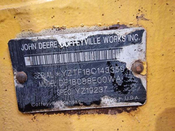 John Deere DF180 with HFWD MOTOR GRADER Transmission - Pārnesumkārba: foto 2 John Deere DF180 with HFWD MOTOR GRADER Transmission - Pārnesumkārba: foto 2