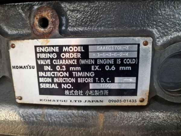 Komatsu SAA6D170E-3 Engine (Plant) PC1250-7 Excavator - Dzinējs - Celtniecības tehnika: foto 2 Komatsu SAA6D170E-3 Engine (Plant) PC1250-7 Excavator - Dzinējs - Celtniecības tehnika: foto 2