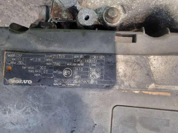 Volvo D5F 215EEV Engine (Truck) - Dzinējs - Kravas automašīna: foto 2 Volvo D5F 215EEV Engine (Truck) - Dzinējs - Kravas automašīna: foto 2