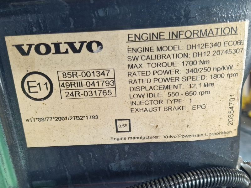 Volvo DH12E340 ECO6B B12B Engine (Bus) - Dzinējs: foto 3 Volvo DH12E340 ECO6B B12B Engine (Bus) - Dzinējs: foto 3
