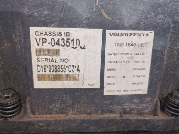 Volvo TAD1640GE Engine (Industrial) - Dzinējs - Industriālā iekārta: foto 2 Volvo TAD1640GE Engine (Industrial) - Dzinējs - Industriālā iekārta: foto 2