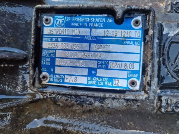 ZF Astronic 12AS1210TO Gearbox - Pārnesumkārba: foto 2 ZF Astronic 12AS1210TO Gearbox - Pārnesumkārba: foto 2