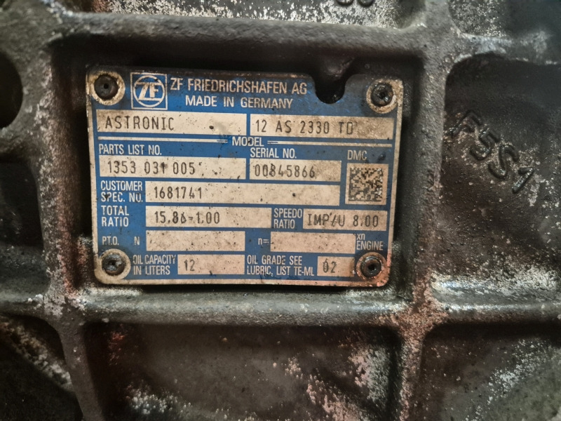 ZF Astronic 12AS2330TD Gearbox - Pārnesumkārba: foto 2 ZF Astronic 12AS2330TD Gearbox - Pārnesumkārba: foto 2