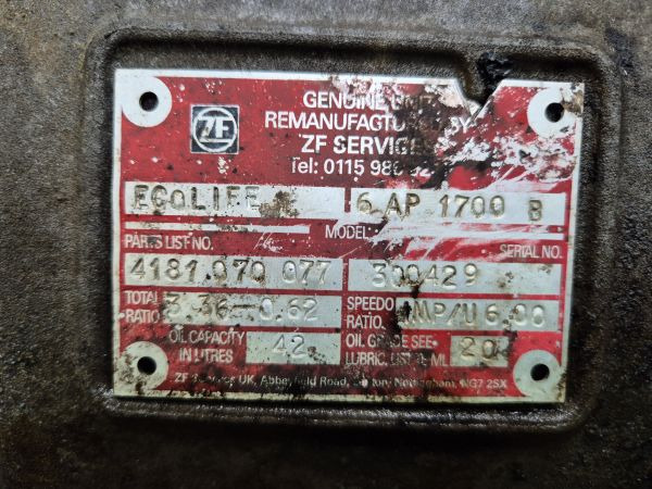 ZF Ecolife 6AP1700B Gearbox - Pārnesumkārba: foto 2 ZF Ecolife 6AP1700B Gearbox - Pārnesumkārba: foto 2