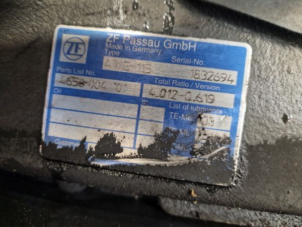 ZF Industrial 4WG-115 Gearbox - Pārnesumkārba: foto 2 ZF Industrial 4WG-115 Gearbox - Pārnesumkārba: foto 2