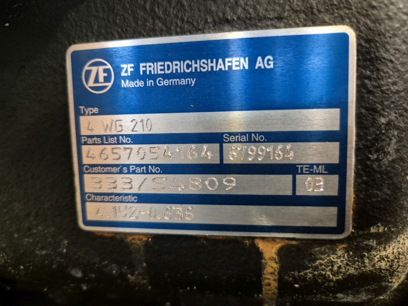 ZF Industrial JCB 4WG210 333/S4809 Gearbox New (Plant) - Pārnesumkārba - Celtniecības tehnika: foto 2 ZF Industrial JCB 4WG210 333/S4809 Gearbox New (Plant) - Pārnesumkārba - Celtniecības tehnika: foto 2