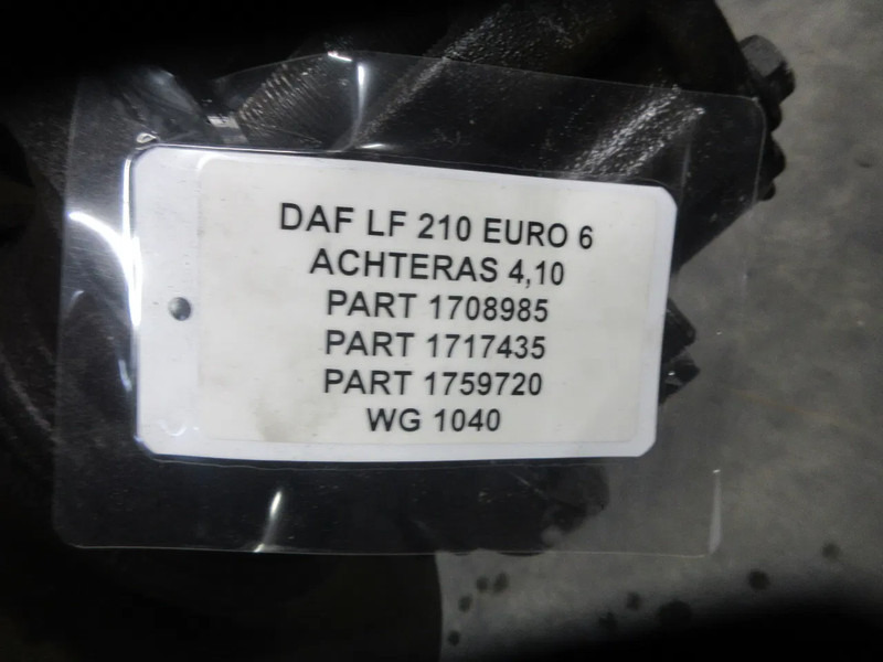 DAF 1708985 // 1717435 // 1759720 ACHTERAS DAF LF 210 EURO 6 RATIO 4,10 - Aizmugurējā ass - Kravas automašīna: foto 5 DAF 1708985 // 1717435 // 1759720 ACHTERAS DAF LF 210 EURO 6 RATIO 4,10 - Aizmugurējā ass - Kravas automašīna: foto 5