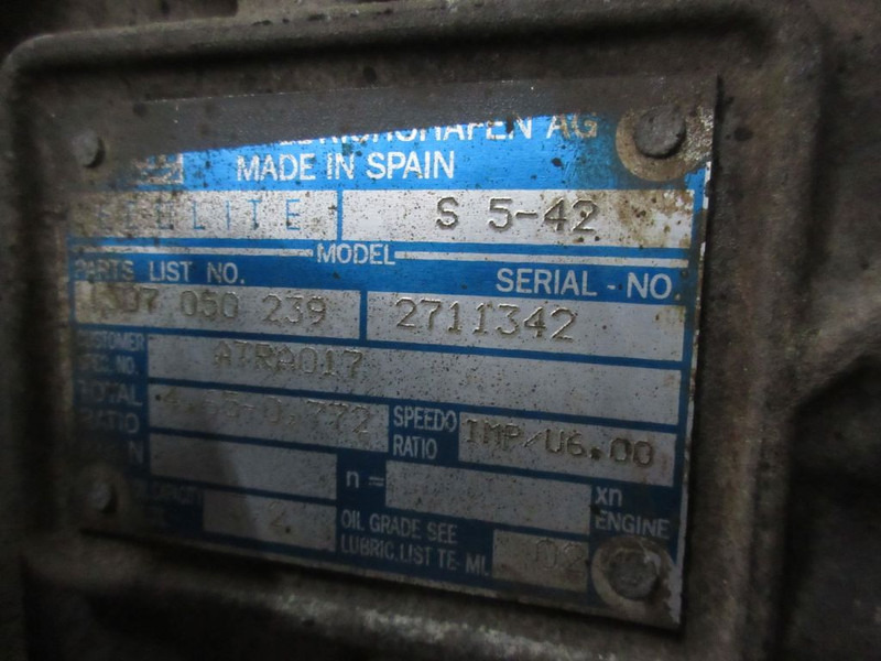 DAF LF 1407178 TRANSMISSIE S5-42 LHD EURO 4 - Pārnesumkārba - Kravas automašīna: foto 5 DAF LF 1407178 TRANSMISSIE S5-42 LHD EURO 4 - Pārnesumkārba - Kravas automašīna: foto 5