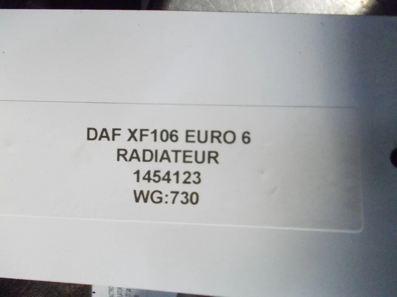 DAF XF106 1454123 RADIATEUR EURO 6 - Gaisa kondicionēšanas daļa - Kravas automašīna: foto 3 DAF XF106 1454123 RADIATEUR EURO 6 - Gaisa kondicionēšanas daļa - Kravas automašīna: foto 3