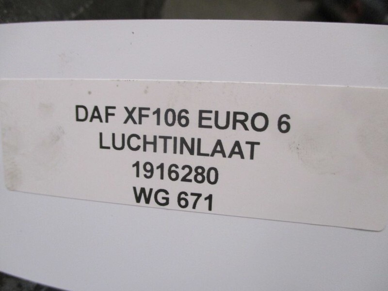 DAF XF106 1916280 LUCHTINLAAT EURO 6 - Gaisa ieplūdes sistēma - Kravas automašīna: foto 2 DAF XF106 1916280 LUCHTINLAAT EURO 6 - Gaisa ieplūdes sistēma - Kravas automašīna: foto 2