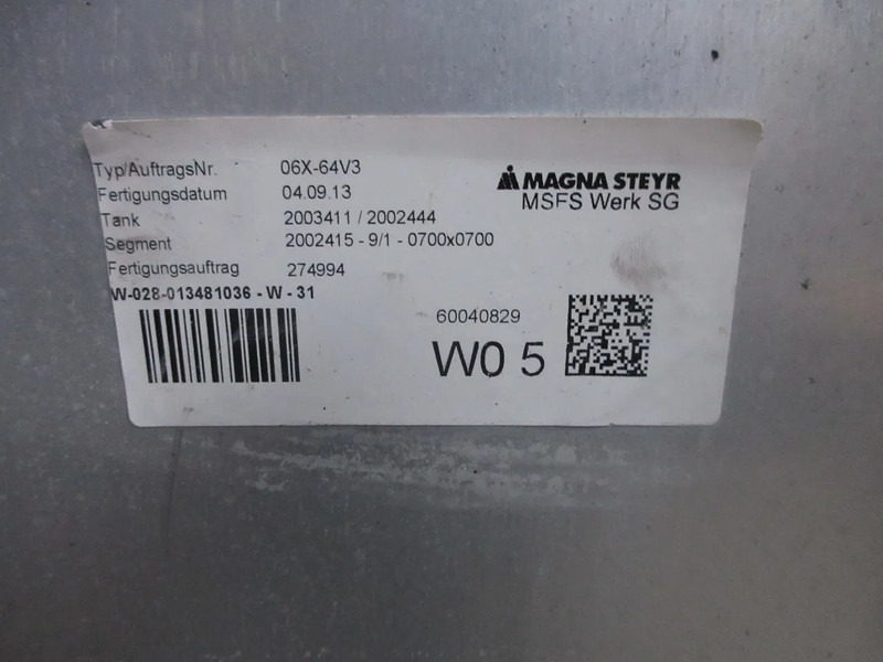 MAN 81.12201-5701//81.12201-5950 // 580 LITER TANK MAN TGX TGS EURO 6 - Degvielas tvertne - Kravas automašīna: foto 5 MAN 81.12201-5701//81.12201-5950 // 580 LITER TANK MAN TGX TGS EURO 6 - Degvielas tvertne - Kravas automašīna: foto 5
