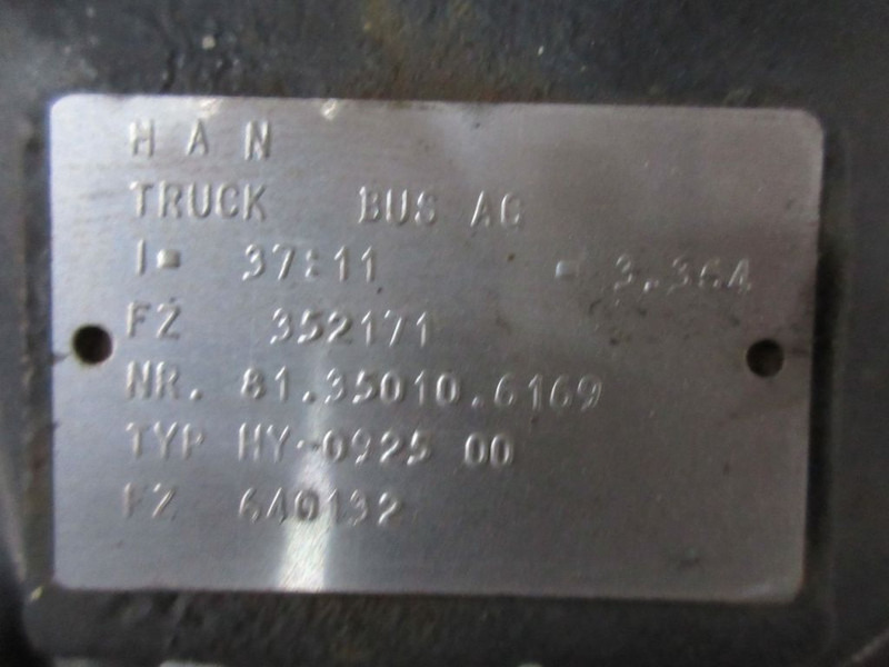 MAN 81.35010-6169 TYPE HY-0925.00 / 37:11 RATIO 3.364 MAN TGL 12.250 - Diferenciālis - Kravas automašīna: foto 5 MAN 81.35010-6169 TYPE HY-0925.00 / 37:11 RATIO 3.364 MAN TGL 12.250 - Diferenciālis - Kravas automašīna: foto 5