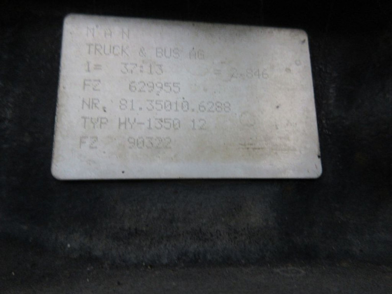 Diferenciālis - Kravas automašīna MAN 81.35010-6288 / Z=37:13 RATIO 2,846 MAN TGX TGS EURO 6 DIFFERENTIEEL: foto 10 Diferenciālis - Kravas automašīna MAN 81.35010-6288 / Z=37:13 RATIO 2,846 MAN TGX TGS EURO 6 DIFFERENTIEEL: foto 10