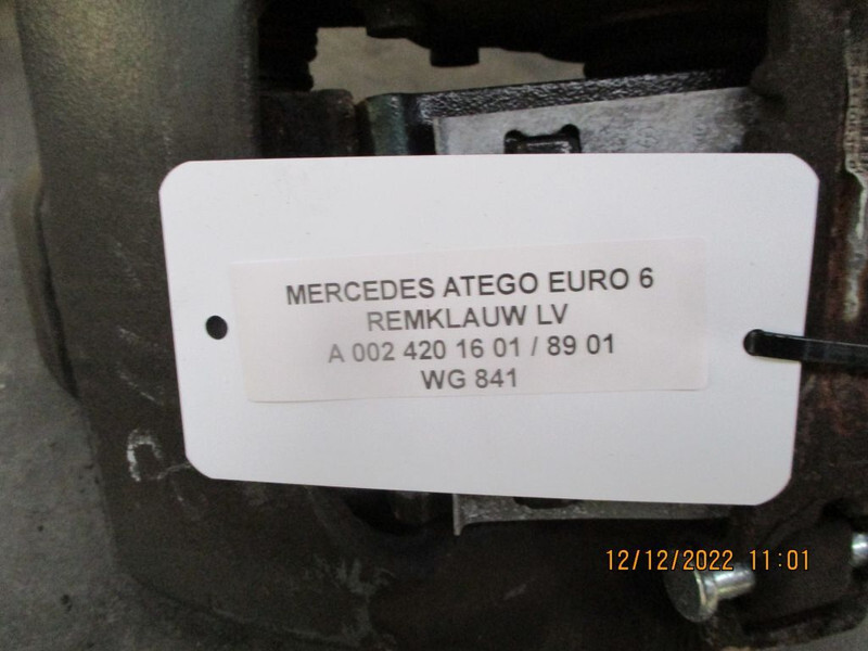 Mercedes-Benz ATEGO A 002 420 89 01// 16 01 REMKLAUW EURO 6 VOOR EN ACHTER - Bremžu suports - Kravas automašīna: foto 4 Mercedes-Benz ATEGO A 002 420 89 01// 16 01 REMKLAUW EURO 6 VOOR EN ACHTER - Bremžu suports - Kravas automašīna: foto 4