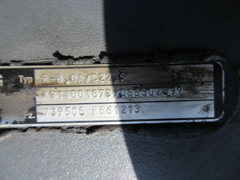 Priekšējā ass - Kravas automašīna Mercedes-Benz F-8,OA/C22,5 F643621 / 739505 //F 773959 VOORAS MERCEDES BENZ 2542 EURO 6: foto 10 Priekšējā ass - Kravas automašīna Mercedes-Benz F-8,OA/C22,5 F643621 / 739505 //F 773959 VOORAS MERCEDES BENZ 2542 EURO 6: foto 10