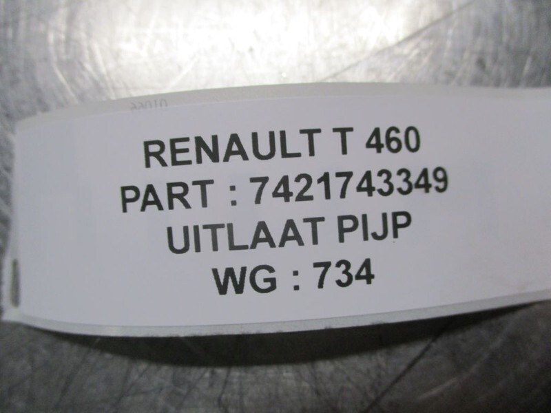 Renault 7421743349 uitlaat pijp T 460 - Izplūdes sistēma - Kravas automašīna: foto 2 Renault 7421743349 uitlaat pijp T 460 - Izplūdes sistēma - Kravas automašīna: foto 2