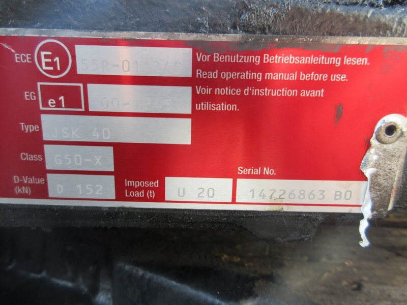 Seglierīce - Kravas automašīna jost JOST 40 / G50-X D 152 JOST 40 / G50-X D 152 IVECO S WAY MODEL 2021: foto 7