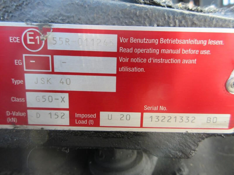 Seglierīce - Kravas automašīna jost JSK 40 //G50-X D 152 SCHOTEL EX MAN 18.460 MODEL 2018: foto 7 Seglierīce - Kravas automašīna jost JSK 40 //G50-X D 152 SCHOTEL EX MAN 18.460 MODEL 2018: foto 7