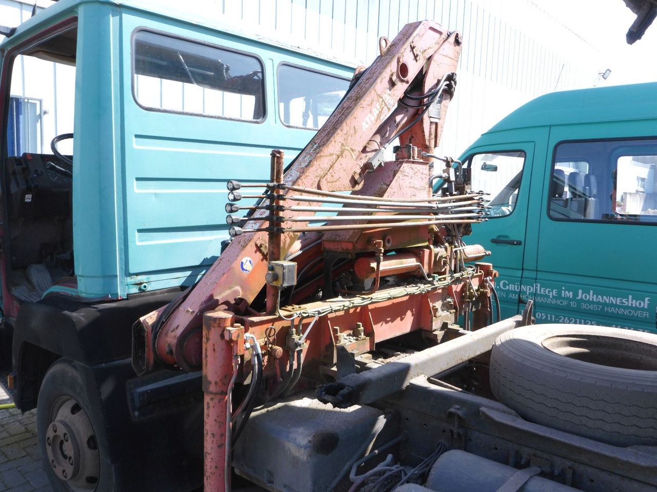 Mercedes-Benz 814 Kipper + Atlaskran AK30.1 + Nutzlast 2720KG - Komercauto pašizgāzējs: foto 4 Mercedes-Benz 814 Kipper + Atlaskran AK30.1 + Nutzlast 2720KG - Komercauto pašizgāzējs: foto 4