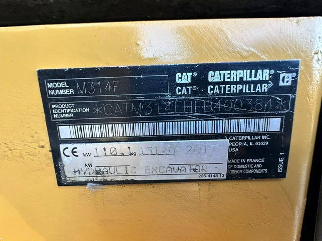 Riteņu ekskavators Caterpillar M314F: foto 20