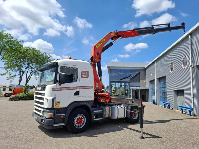 Scania 124G-420 / RETARDER / PALFINGER PK32080 / DOUBLE TANK / AIRCO / GOOD CONDITION / MANUAL / EURO-3 / 2004 - Kravas auto ar manipulatoru: foto 2 Scania 124G-420 / RETARDER / PALFINGER PK32080 / DOUBLE TANK / AIRCO / GOOD CONDITION / MANUAL / EURO-3 / 2004 - Kravas auto ar manipulatoru: foto 2