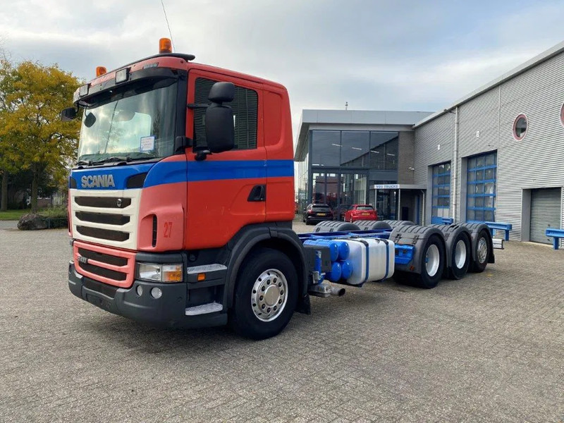 Scania G400 / 8X4 / 9TON FRONT AXLE / PTO / LIFT+LENKACHSE / ALCOA'S / AIRCO / MANUAL / EURO-5 / 2011 - Šasija kravas automašīna: foto 1 Scania G400 / 8X4 / 9TON FRONT AXLE / PTO / LIFT+LENKACHSE / ALCOA'S / AIRCO / MANUAL / EURO-5 / 2011 - Šasija kravas automašīna: foto 1