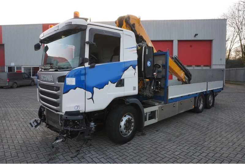 Scania G490 / ENGINE RUNNING / RETARDER / EFFER 255-5S CRANE REMOTE / PLATFORM / FULL-AIR / AUTOMATIC / EURO-6 / 2014 - Kravas auto ar manipulatoru: foto 1 Scania G490 / ENGINE RUNNING / RETARDER / EFFER 255-5S CRANE REMOTE / PLATFORM / FULL-AIR / AUTOMATIC / EURO-6 / 2014 - Kravas auto ar manipulatoru: foto 1