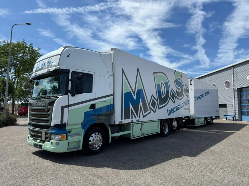 Scania R450 / RETARDER / ISOLATED GERMAN FLOWER COMBI / THROUGH-LOADING SYSTEM / SMART TACHO / 2XPLATFORM / LIFT+LENKACHSE / LWDS / EUR - Kravas automašīna refrižerators: foto 1 Scania R450 / RETARDER / ISOLATED GERMAN FLOWER COMBI / THROUGH-LOADING SYSTEM / SMART TACHO / 2XPLATFORM / LIFT+LENKACHSE / LWDS / EUR - Kravas automašīna refrižerators: foto 1