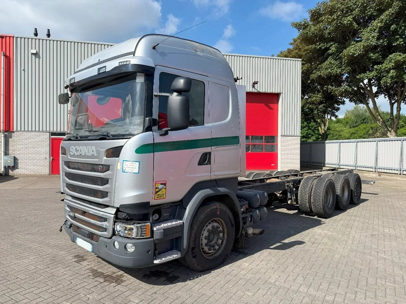 Scania R490 / 8X4 / ENGINE RUNNING / RETARDER / 9 TON FRONT AXLE / LIFT+LENKACHSE / AUTOMATIC / EURO-6 / 2017 - Šasija kravas automašīna: foto 1 Scania R490 / 8X4 / ENGINE RUNNING / RETARDER / 9 TON FRONT AXLE / LIFT+LENKACHSE / AUTOMATIC / EURO-6 / 2017 - Šasija kravas automašīna: foto 1