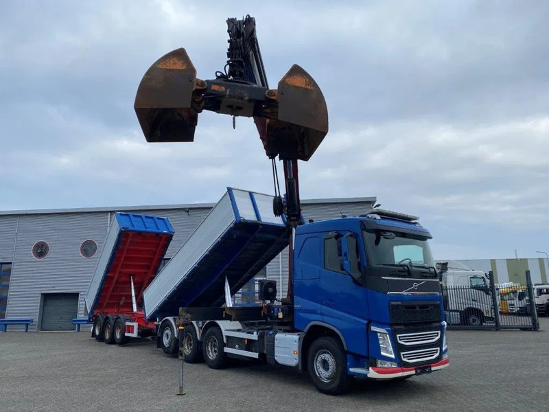 Volvo FH4-500 / HMF 3220K-RC / REMOTE / ROTATOR / 3SIDE TIPPER / DYNAMIC STEERING / ONLY:302623 KM / AUTOMATIC / EURO-6 / 2017 - Kravas auto ar manipulatoru: foto 3 Volvo FH4-500 / HMF 3220K-RC / REMOTE / ROTATOR / 3SIDE TIPPER / DYNAMIC STEERING / ONLY:302623 KM / AUTOMATIC / EURO-6 / 2017 - Kravas auto ar manipulatoru: foto 3