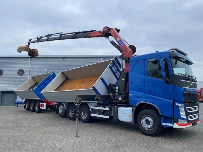Volvo FH4-500 / HMF 3220K-RC / REMOTE / ROTATOR / 3SIDE TIPPER / DYNAMIC STEERING / ONLY:302623 KM / AUTOMATIC / EURO-6 / 2017 - Kravas auto ar manipulatoru: foto 4 Volvo FH4-500 / HMF 3220K-RC / REMOTE / ROTATOR / 3SIDE TIPPER / DYNAMIC STEERING / ONLY:302623 KM / AUTOMATIC / EURO-6 / 2017 - Kravas auto ar manipulatoru: foto 4