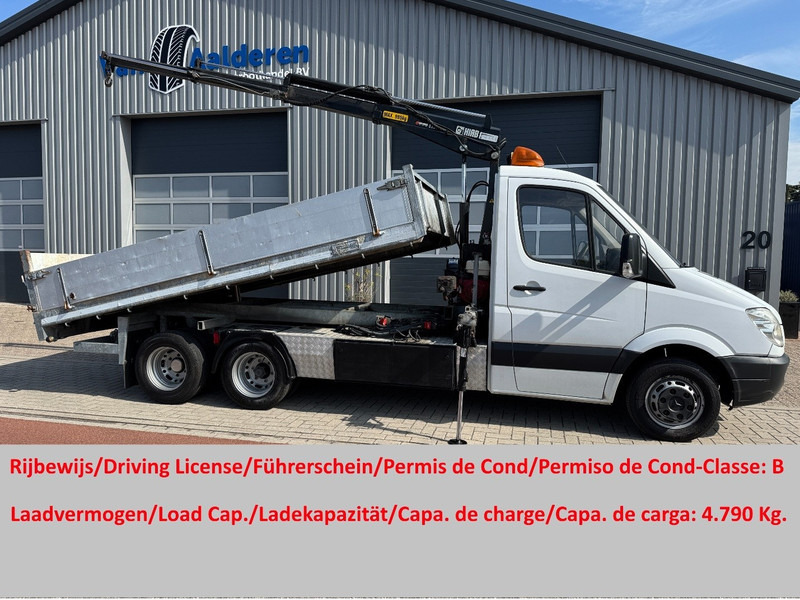 Mercedes-Benz Sprinter 516 CDI Clixtar, HIAB Kraan/Crane/Kran/Grua, Kipper - Komercauto pašizgāzējs: foto 1 Mercedes-Benz Sprinter 516 CDI Clixtar, HIAB Kraan/Crane/Kran/Grua, Kipper - Komercauto pašizgāzējs: foto 1