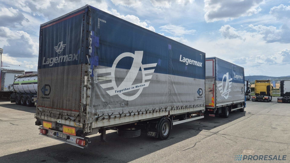DAF LF 260 FA EURO 6 valník s plachtou + hydraulické čelo - prodejné jen s přívěsem GTS P0471Z - cena je za celou soupravu - Kravas automašīna ar tentu: foto 3 DAF LF 260 FA EURO 6 valník s plachtou + hydraulické čelo - prodejné jen s přívěsem GTS P0471Z - cena je za celou soupravu - Kravas automašīna ar tentu: foto 3