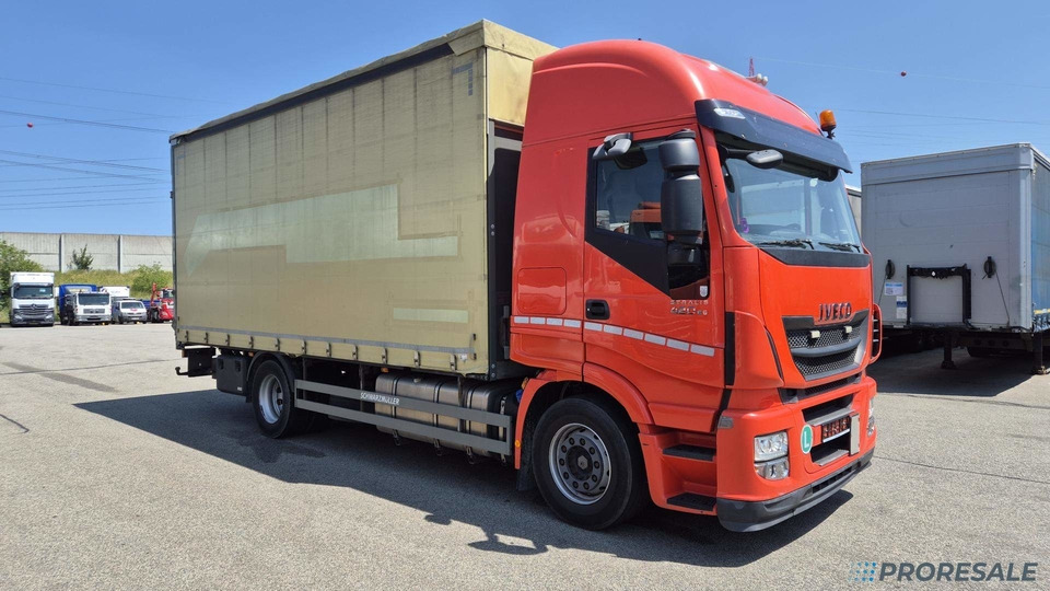 IVECO STRALIS AS 190S42 EURO 6 - valník s plachtou + hydraulické čelo - Kravas automašīna ar tentu: foto 1 IVECO STRALIS AS 190S42 EURO 6 - valník s plachtou + hydraulické čelo - Kravas automašīna ar tentu: foto 1