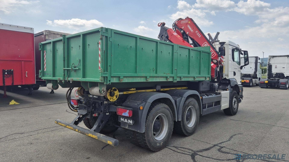 MAN TGS 480 6x4 EURO 6 / EVERLIFT kontejner + hydraulická ruka FASSI F255A.2.26 - Bortu kravas automašīna/ Platforma, Kravas auto ar manipulatoru: foto 3 MAN TGS 480 6x4 EURO 6 / EVERLIFT kontejner + hydraulická ruka FASSI F255A.2.26 - Bortu kravas automašīna/ Platforma, Kravas auto ar manipulatoru: foto 3