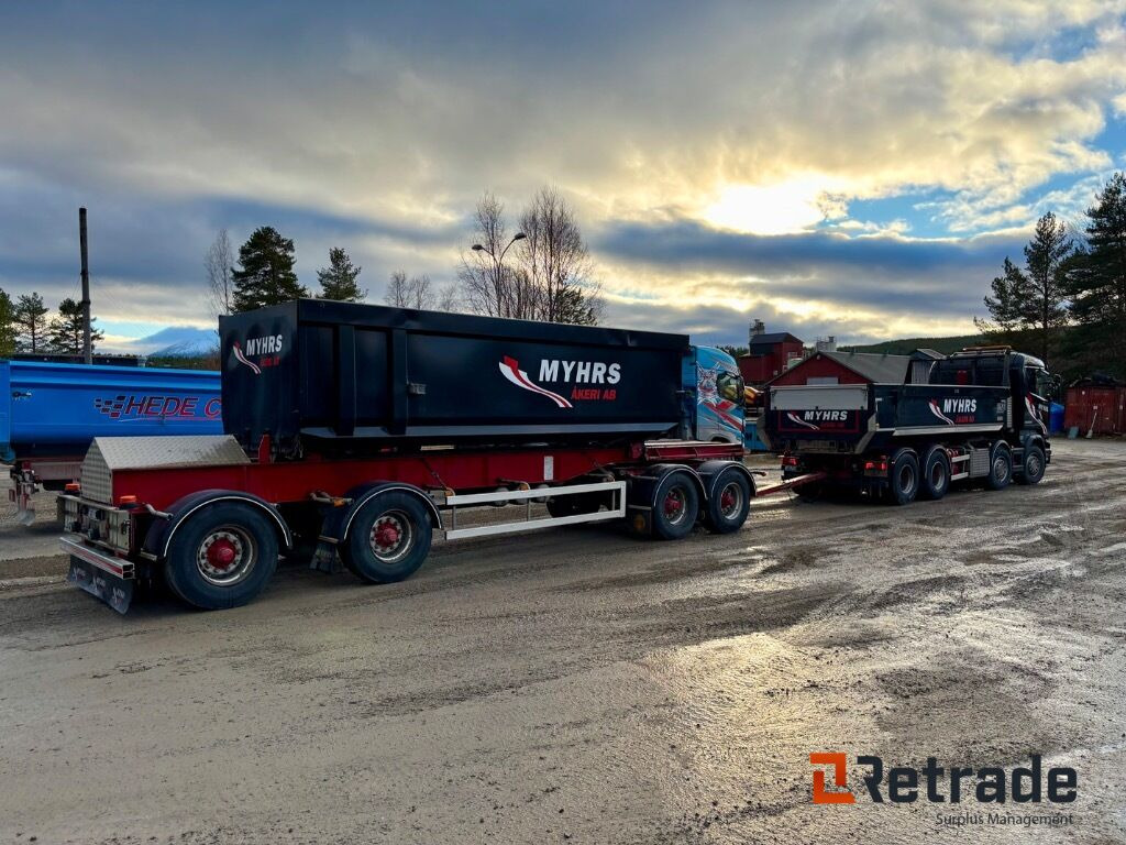 Kassettbilsekipage Scania R730 8X4 - Kravas automašīna pašizgāzējs, Multilift/ Būvgružu konteinera piekabe: foto 3 Kassettbilsekipage Scania R730 8X4 - Kravas automašīna pašizgāzējs, Multilift/ Būvgružu konteinera piekabe: foto 3