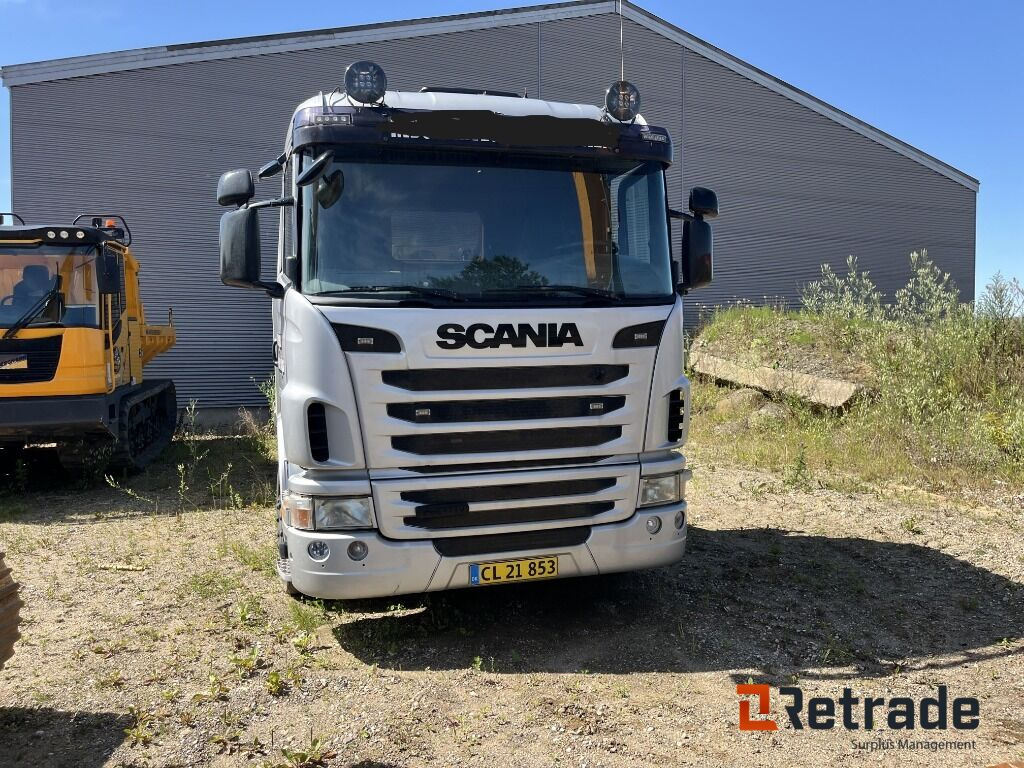 Lastbil SCANIA 8X4 Maskintransporter med Hydrauliske slidsker - Autovedējs: foto 3 Lastbil SCANIA 8X4 Maskintransporter med Hydrauliske slidsker - Autovedējs: foto 3