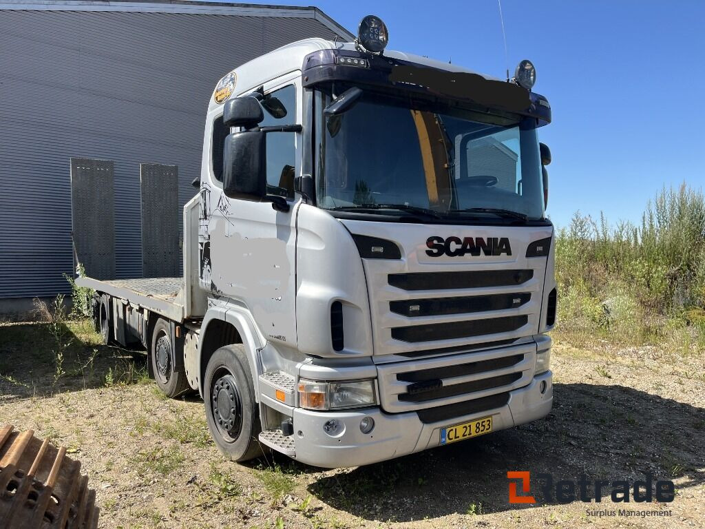 Lastbil SCANIA 8X4 Maskintransporter med Hydrauliske slidsker - Autovedējs: foto 4 Lastbil SCANIA 8X4 Maskintransporter med Hydrauliske slidsker - Autovedējs: foto 4