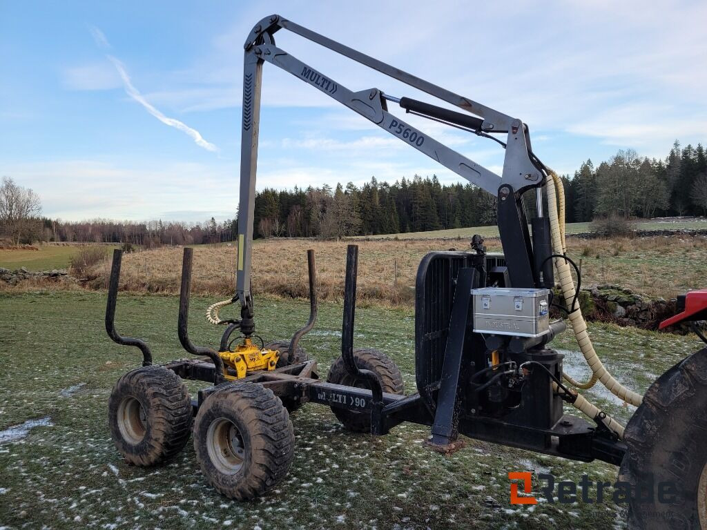 Skogsvagn Huggarvagn med kran Trejon Multiforest MF90 - Meža piekabe: foto 2 Skogsvagn Huggarvagn med kran Trejon Multiforest MF90 - Meža piekabe: foto 2