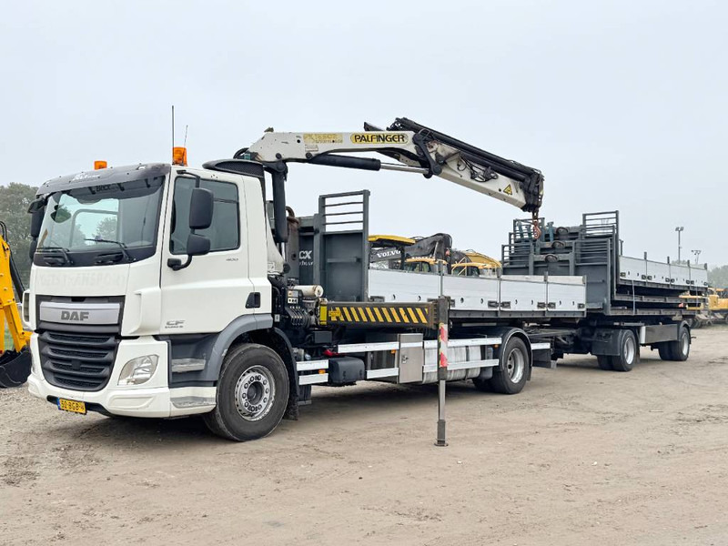 DAF CF400 + 17m Palfinger Crane / kran + Trailer - Kravas auto ar manipulatoru: foto 1 DAF CF400 + 17m Palfinger Crane / kran + Trailer - Kravas auto ar manipulatoru: foto 1